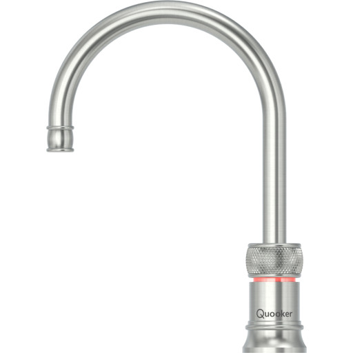 Quooker Classic Nordic Round kogende køkkenarmatur, stål billede