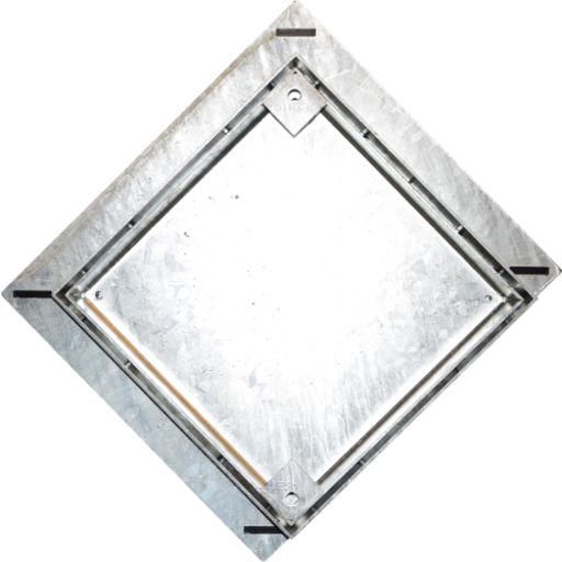 Jesmig afløbsrist Ø315/425 til fliser, fast karm, 60-79 mm