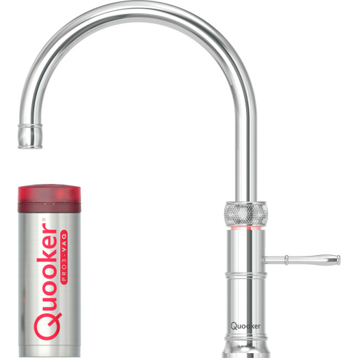Quooker Classic Fusion Round Pro3 køkkenarmatur, kogende vand, krom