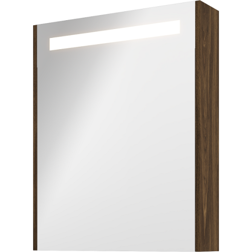 Sanibell Proline spegelskåp med belysning, 60x74 cm, cabana ek