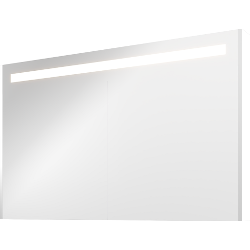 Sanibell Proline spegelskåp med belysning, 120x74 cm, matt vit