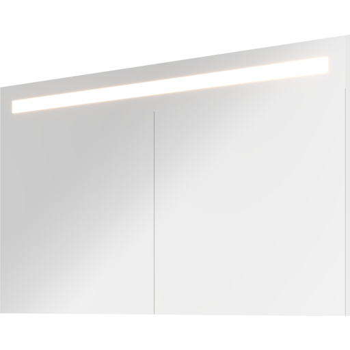 Sanibell Proline LED spejlskab, 120x74 cm, hvid højglans