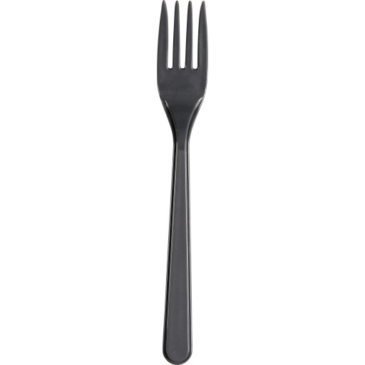 Gaffel plastik flergangs 17,8cm PP koksgrå 50stk/pak