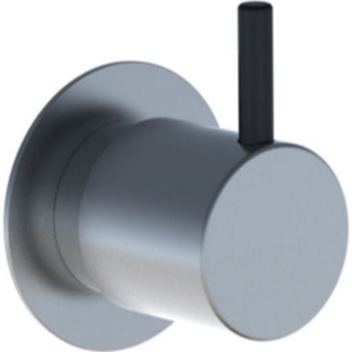 Vola omskiftergreb NR24 med sort pind, krom