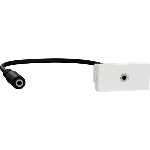 Billede af Unica Udtag enkelt Audio hvid