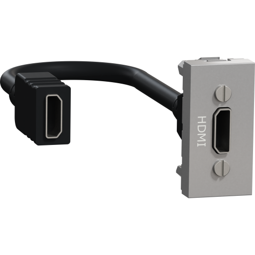 Billede af Unica Udtag enkelt HDMI alu