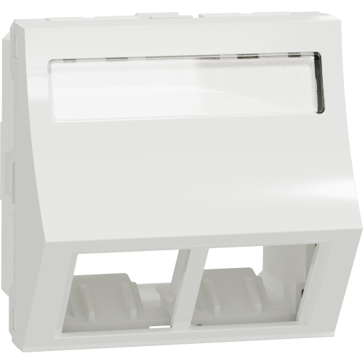 Billede af UDTAG 2XRJ45 S-ONE VINKLET HV
