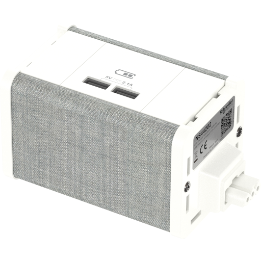 Unica Møbelboks Usb A/a Hvid Grå