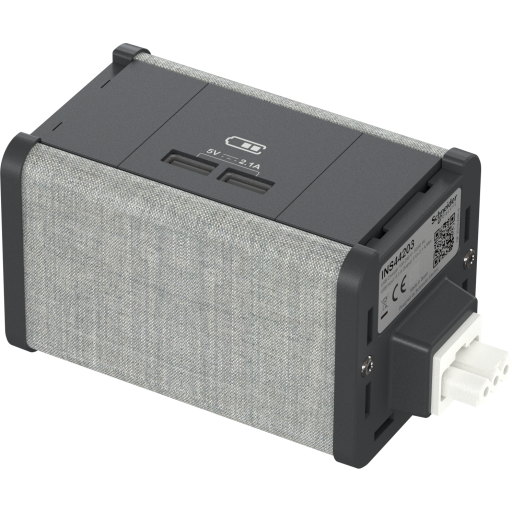 Billede af 5 stk MØBELBOKS USB A/A KOKSGRÅ-GRÅ