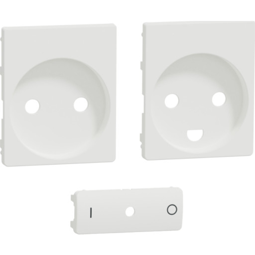 LAURITZ KNUDSEN afdækning til LK FUGA® Wiser trådløs stikkontakt hvid