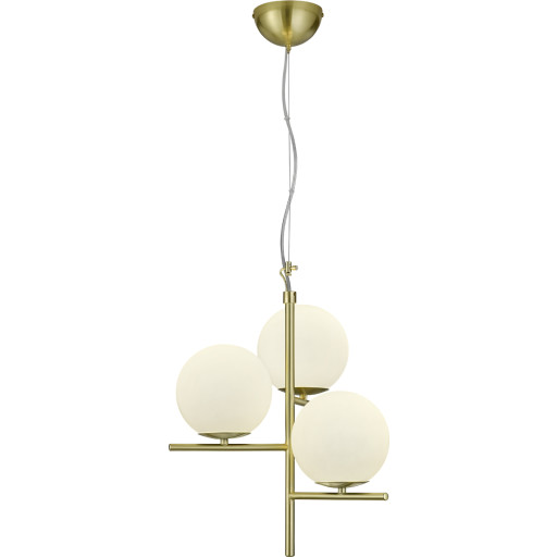 Trio Lighting Pure pendellampa, mässing