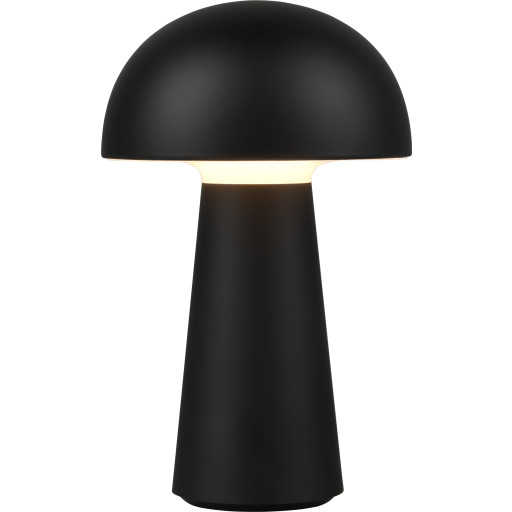 Trio Lighting Lennon oppladbar bordlampe, sort Lamper &amp; el > Lamper &amp; spotter