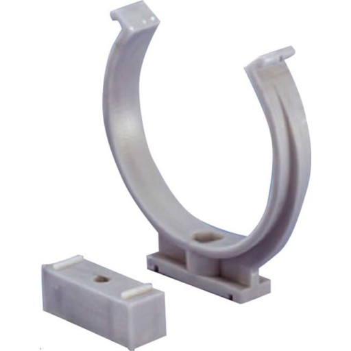 Wavin PP klemrørbærer 32 mm med afstandsklods, grå