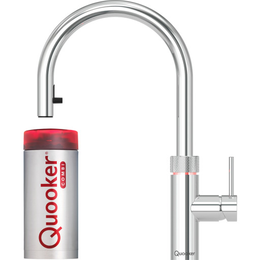 Quooker Flex Combi+ køkkenarmatur, kogende vand, krom