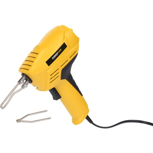 PowerPlus loddepistol med led lys og holder, 100W billede