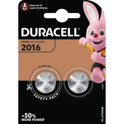 Duracell Electronics CR2016 Lithium Batteri - 2 stk. Hus &amp; hage > SmartHome &amp; elektronikk