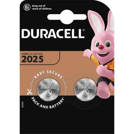 Duracell Electronics CR2025 Lithium Batteri - 2 stk. Hus &amp; hage > SmartHome &amp; elektronikk
