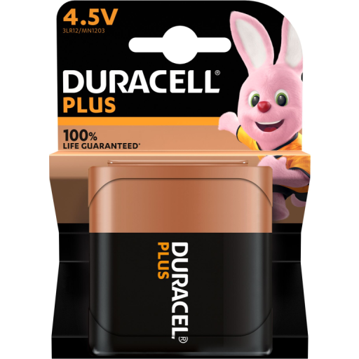 Duracell Plus 4.5V Alkaline Batteri - 1 stk. Hus &amp; hage > SmartHome &amp; elektronikk