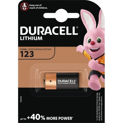Duracell Photo Ultra 123 Lithium Batteri - 1 stk. Hus &amp; hage > SmartHome &amp; elektronikk