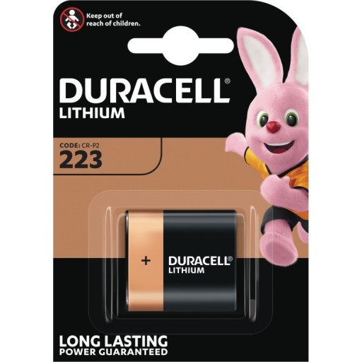 Duracell lithium batteri, PHOTO ULTRA, M3, 223, CR-P2, 1 stk.