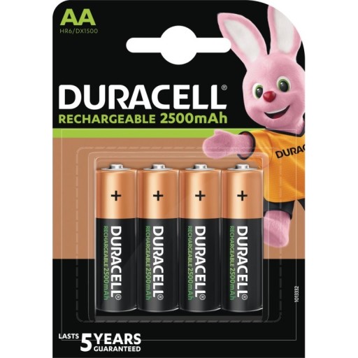 Duracell StayCharged Oppladbare AA Ni-MH Batterier - 4 stk. Hus &amp; hage > SmartHome &amp; elektronikk