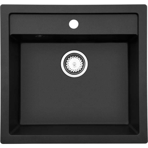 Lavabo Jupiter 60 diskb&auml;nk, 55,6x52,6 cm, svart