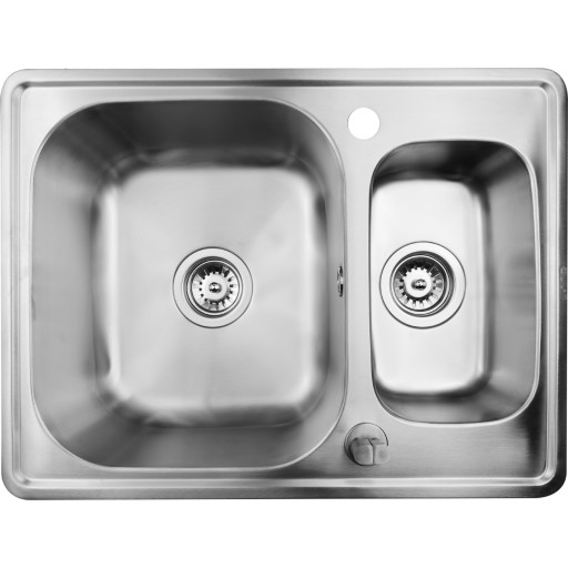 Secher Hirtshals kjøkkenvask, 62x47 cm, rustfritt stål Kjøkken > Kjøkkenvasken