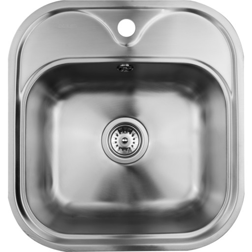 Secher Ribe kjøkkenvask, 46,8x49,8 cm, rustfritt stål Kjøkken > Kjøkkenvasken