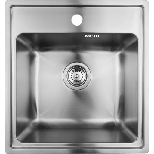 Secher Vejle BK1 kjøkkenvask, 44x47cm, rustfritt stål Kjøkken > Kjøkkenvasken