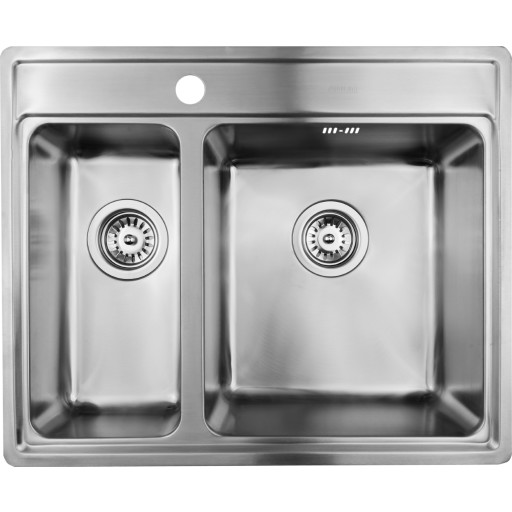 Secher Vejle BK1 kjøkkenvask, 61,6x50,6 cm, rustfritt stål Kjøkken > Kjøkkenvasken