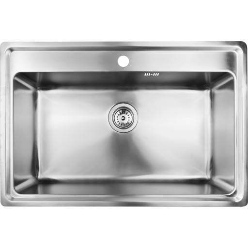 Secher Vejle BK1 kjøkkenvask, 76x50,6 cm, rustfritt stål Kjøkken > Kjøkkenvasken
