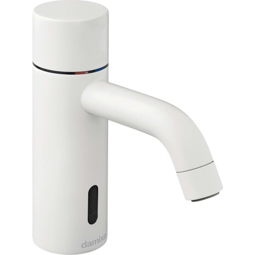 Damixa Silhouet Touchless berøringsfrit håndvaskarmatur, 6V, mathvid