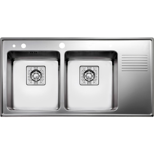 Intra Frame FR97DLF diskbänk, 97x51 cm, rostfritt stål