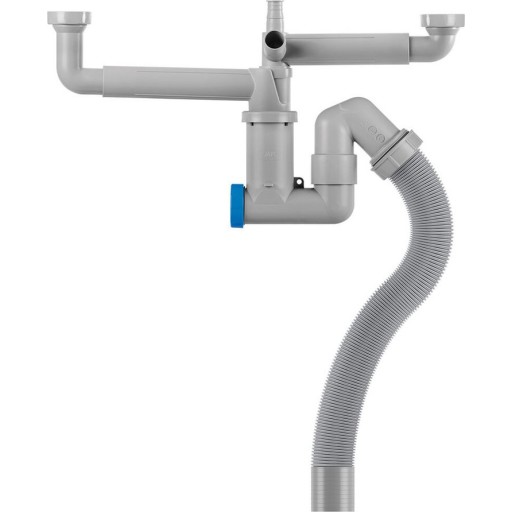 Jafo DB flex diskbänksvattenlås, 1 1/2", grå