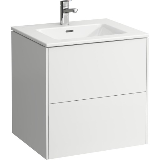 Laufen base møbelpakke 60 Pro S slim håndvask 1 hanehul. 2 skuffer, hvid højglans