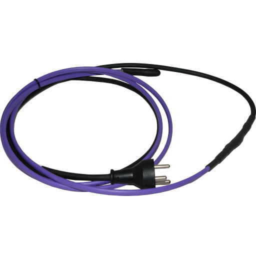 PipeHeat 11 W/m ind-/udvendig i vandrør 50,0 m med DK-stik