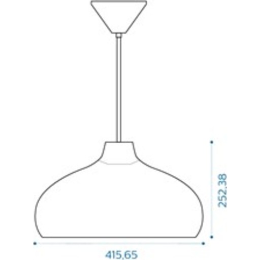 Billede af 3D Original-serie pendel lodret elegant metall. grøn 3m kabel hvid