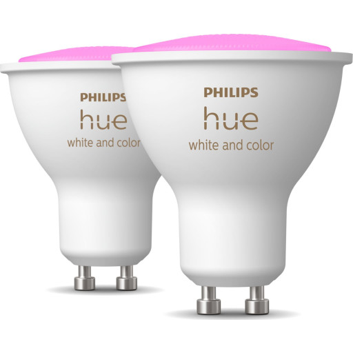 Philips Hue White Color Ambiance GU10 spotpære, 2-pak Lamper &amp; el > Lyskilder