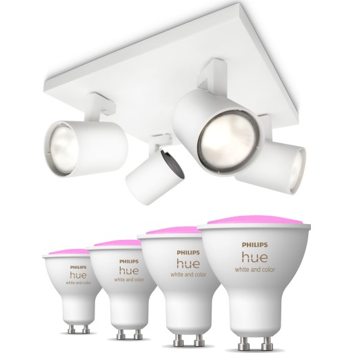 Philips Runner takspotlight, 4 spotlights, Hue White Color Ambiance lampor