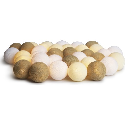 Iris Lights Creamy White ljusslinga, 20 kulor