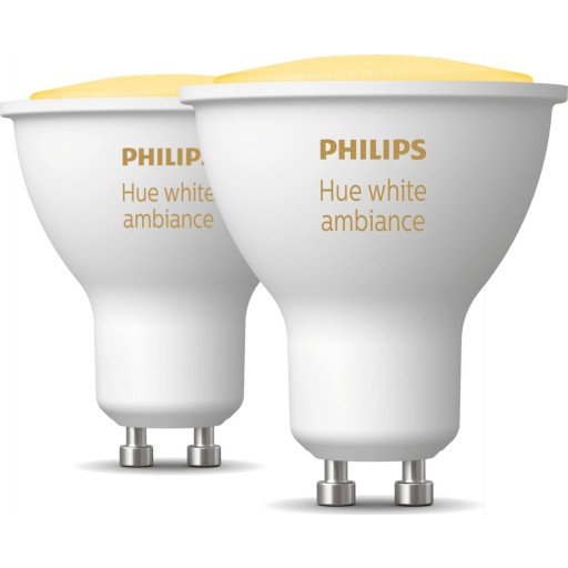 Philips Hue White Ambiance GU10 spotpære, 2-pak Lamper &amp; el > Lyskilder