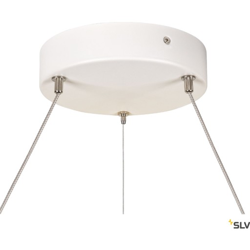 SLV One pendellampa, Ø80 cm, vit