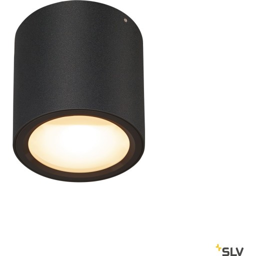 Ocolus, taklampa, 10W, Dim-to-Warm, 2000-3000K, svart