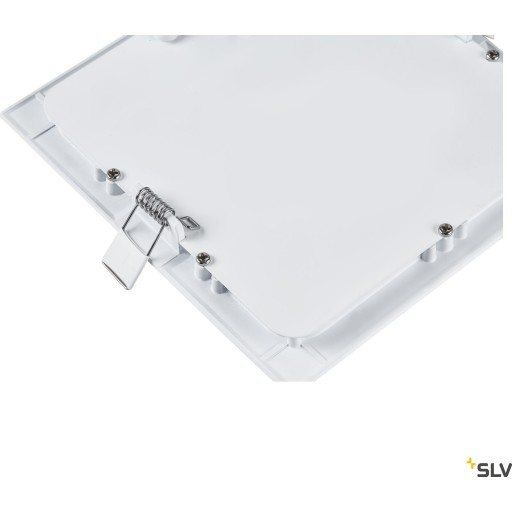 Sensor 18, punkt, fyrkantig, 9,7W, 4000K, 820lm, 16,5x16,5, vit