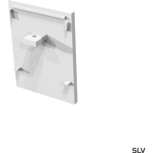 Billede af Grazia 60, endedæksel til påbygningsprofil, hvid, 2 stk