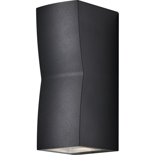 Vegglampe ASK utendørs, antrasittgrå, up/downlight Backuptype - El