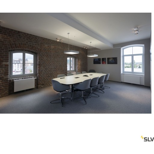 MEDO 60 SQUARE LED, taklampa, alugrå, 1-10V, 3000K