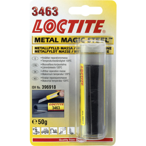 Loctite 3463 reparasjonsmasse Metal Magic Steel, 50 g Backuptype - Beslag