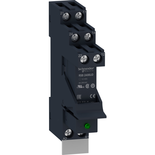 Billede af 30 stk RELÆ 8A 2C/O 12VDC M/SOKKEL