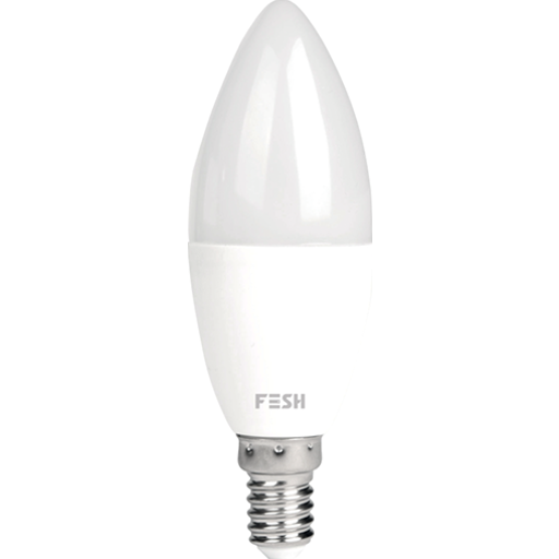 6 stk Fesh Smart Home LED-kertepære, E14, 5W, multifarve billede